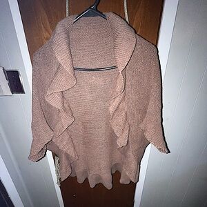 medium little brown coverup cardigan